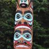 Totem Tinglit em Ketchikan, no sudeste do Alaska